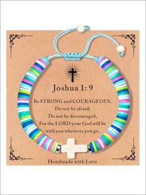 Cross Bracelet Faith Jewelry Gift for Women Teens Girls Adjustable